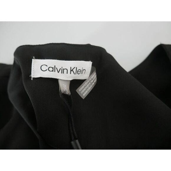 Calvin Klein Women's Plus Size Black Drawstring-Waist Sleeveless Top 2X - Picture 9 of 9